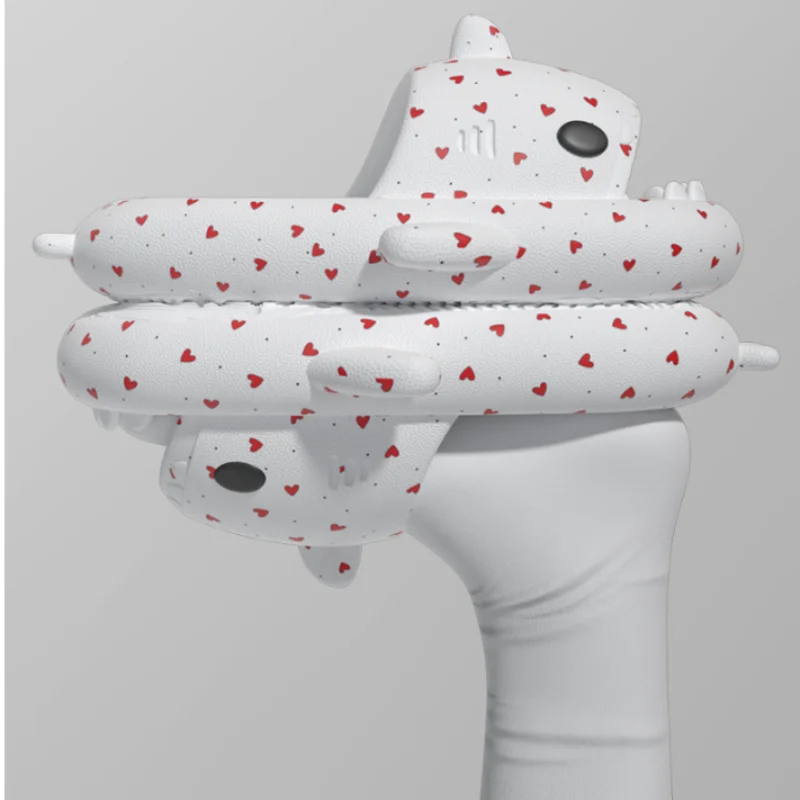 Shark Slippers Summer Outdoor Beach Slides Women Men Fashion Flip Flops Couples Shoes Indoors Bathroom Cute Cartoon Sandals