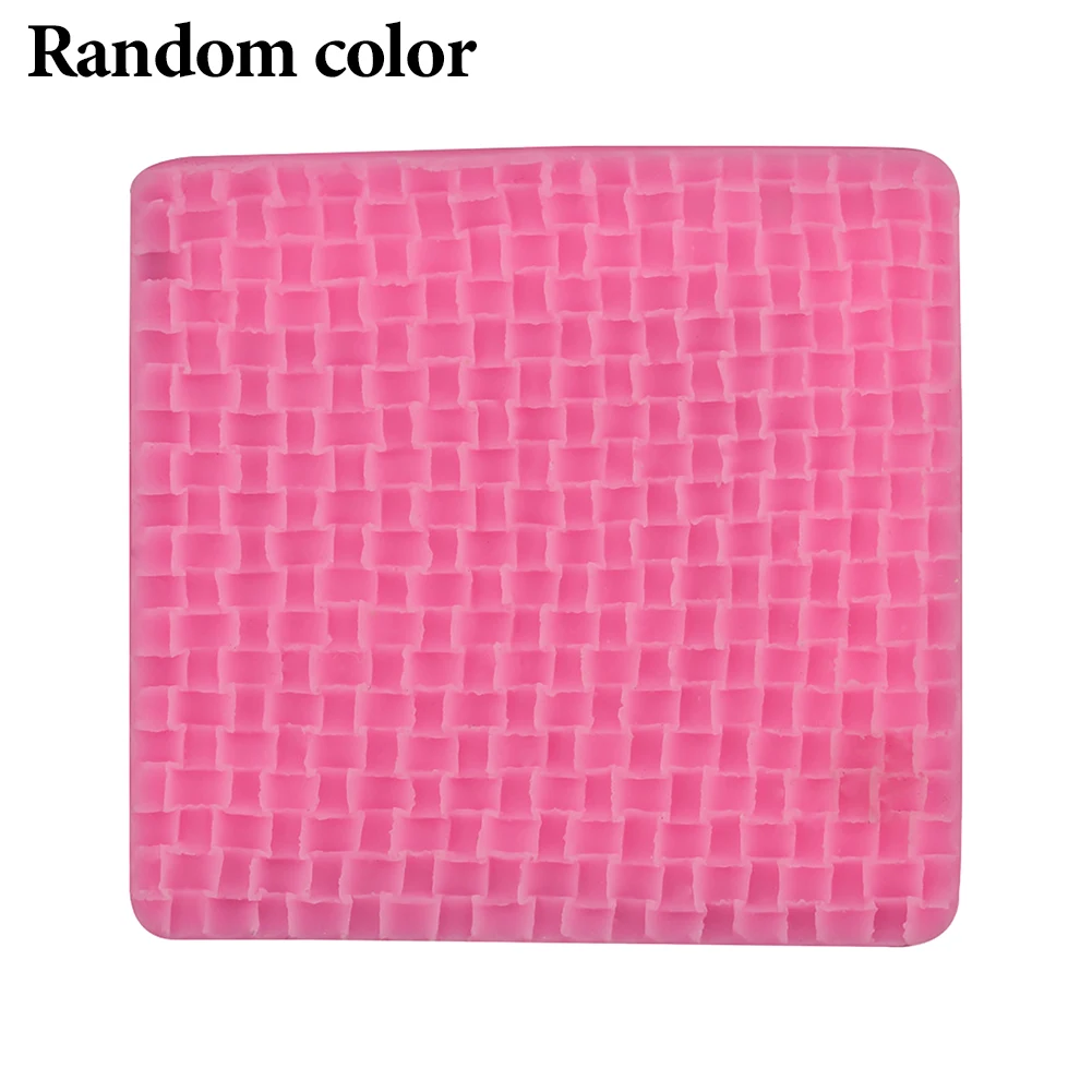 

Handmade Fondant Mold Cookie Kitchen Candy Easy Clean Baking Tool Knitting Texture Home DIY Square Cake Decor Cooking