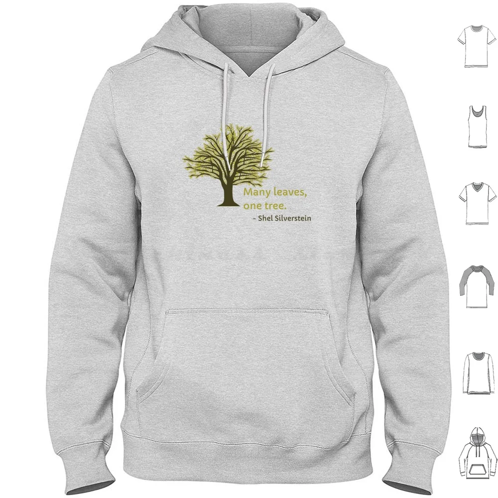 

Толстовка с капюшоном и длинным рукавом, с принтом «много листьев»