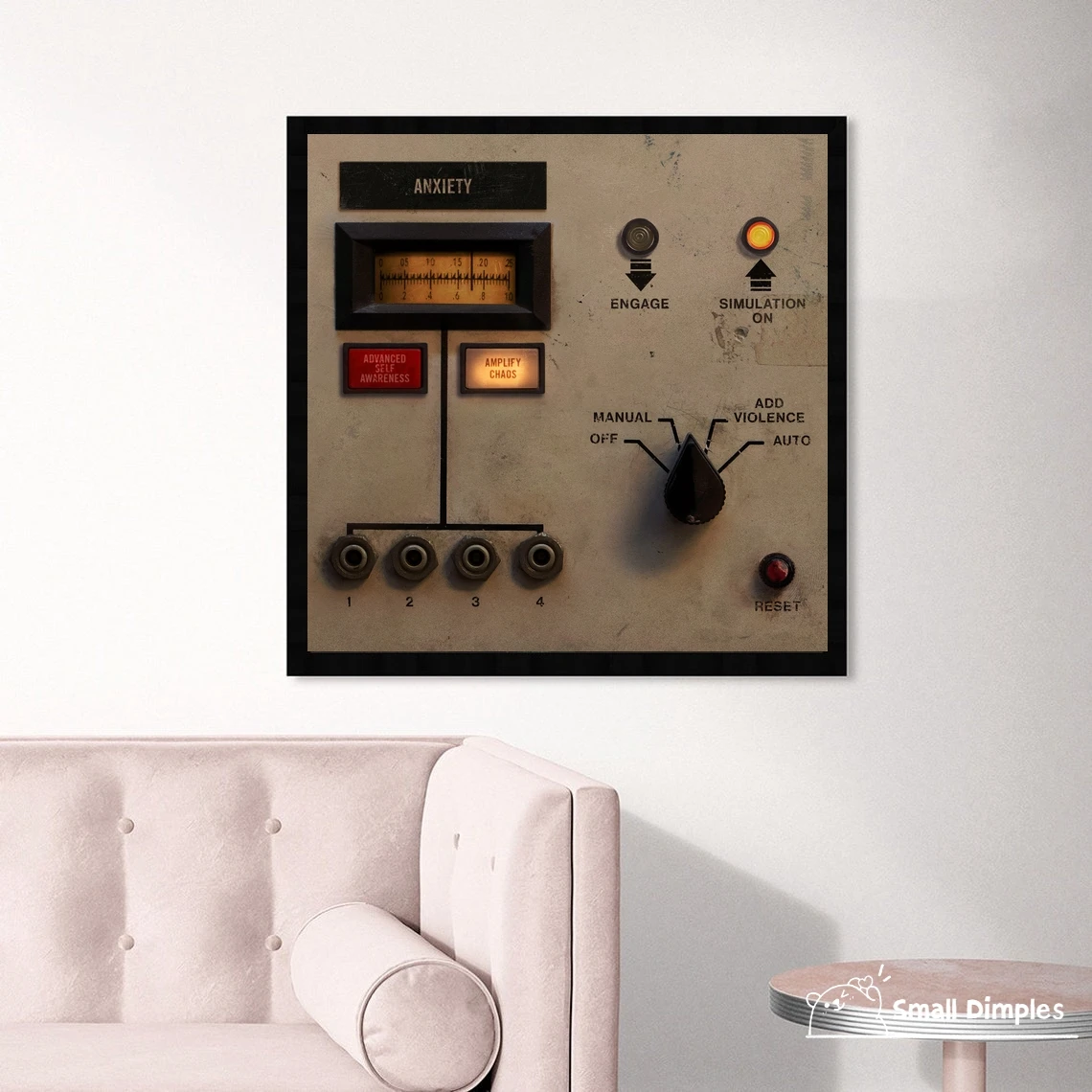 Альбом для ногтей Добавить агрессию 9 дюймов плакат холст Художественная печать