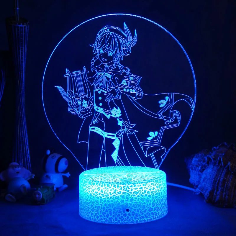

3d Illusion Lamp Anime Figure Night Light USB Colorful Nightlight for Bedroom Decor Led Acrylic Atmosphere Lights Kids Gift