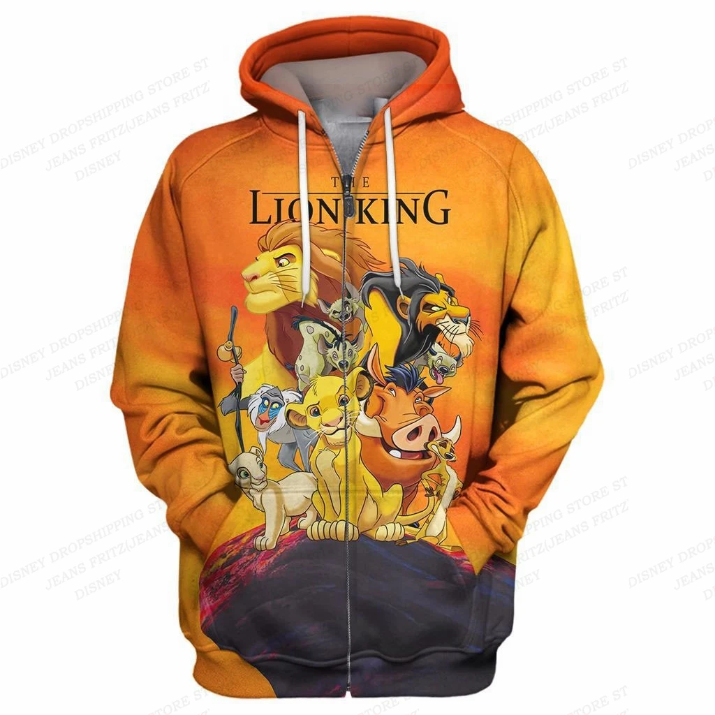 

The Lion King 3d Print Hoodies Men Women Fashion Anime Zipper Hoodie Kids Hoodie Zip Up Coat Women Sweats Animal Lion Sudaderas