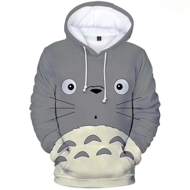 

2023 Kawaii Hoodies Totoro Anime 3D Hoodie Women's Clothing Streetwear Men Fashion Streetwear Funny Hooded Totoro hoodies Coat