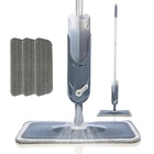 Швабра с распылителем для пола со сменными вставками из микрофибры, плоская Швабра для мытья, домашний кухонный ламинат, деревянные инструменты для уборки