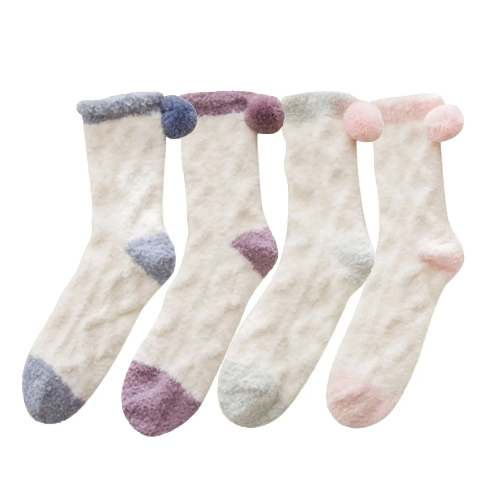 

Women's Winter Soft Warm Fuzzy Socks Slipper Socks Women's Soft Mens No Show Sock Thick Socks Womens High Cotton Socks Women