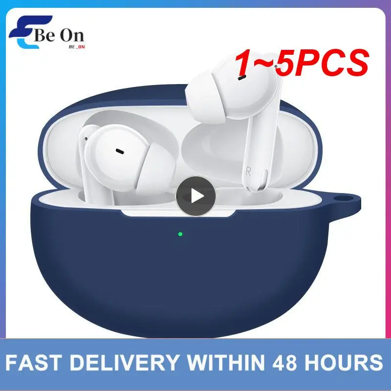 

1~5PCS Soft Silicone For Oppo Enco Free2 Protective Case Wireless Earphone Cover Charging Box With Hook For Oppo Enco
