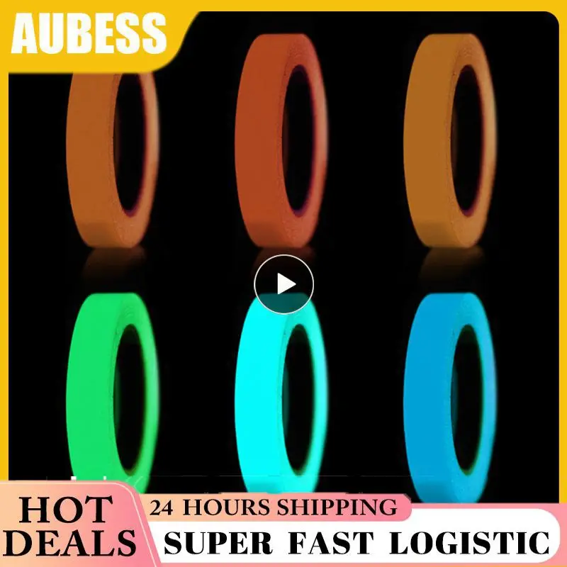 

Luminous Fluorescent Night Self-adhesive Glow In The Dark Sticker Tape Safety Security Home Decoration Warning Tape Drop Ship 1M
