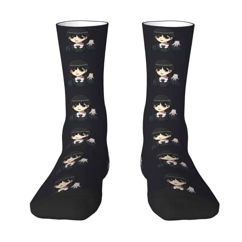 

Wednesday Addams TV Series Mens Crew Socks Unisex Cute Spring Summer Autumn Winter Dress Socks