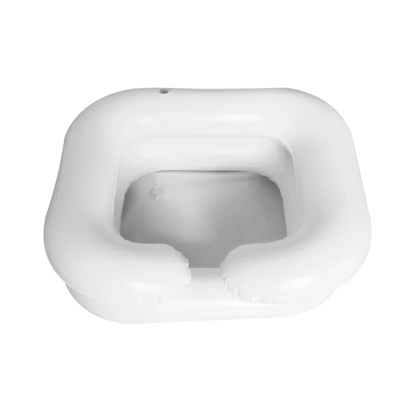 

Travel Shampoo Basin Sink Double Layer Footbath For The Disabled Inflatable Shampoo Basin Tub Bed Rest Nursing Aid Sink