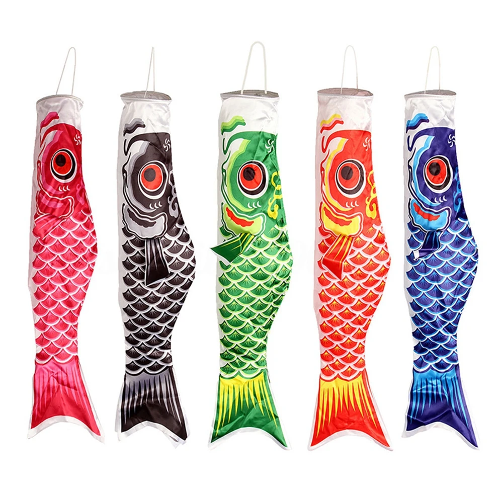 Koinobori Yard Decor Воздушный змей в японском стиле Windsock Флаг карпа Колокольчики Висячие