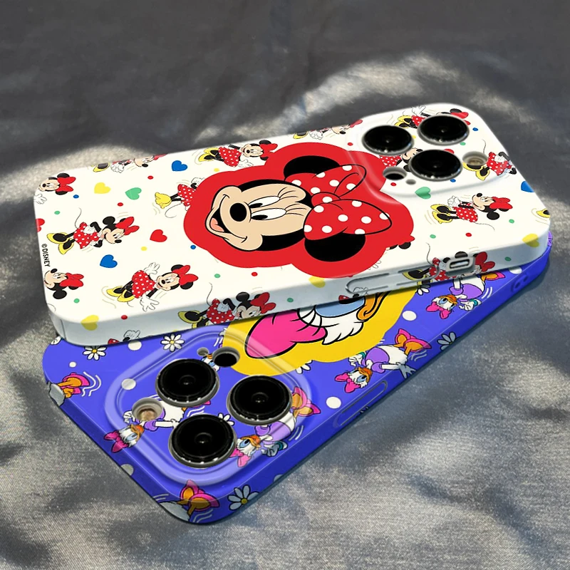 

Mickey Mouse Cartoon For Apple iPhone 14 13 12 mini 11 8 7 X XR XS MAX Pro Plus Feilin Film Hard Luxury Phone Case Coque Capa