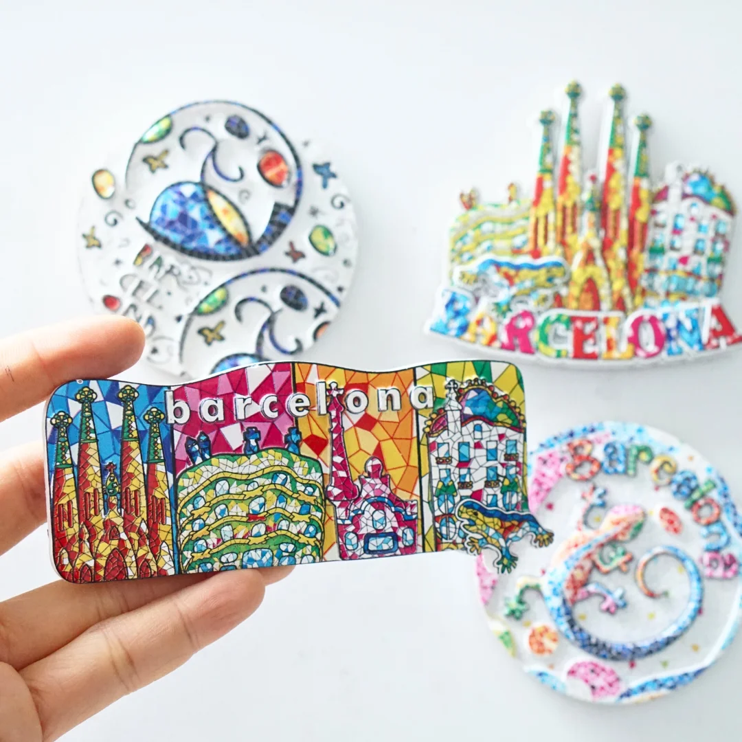 1 шт. магниты на холодильник Барселона с пейзажами в Испании