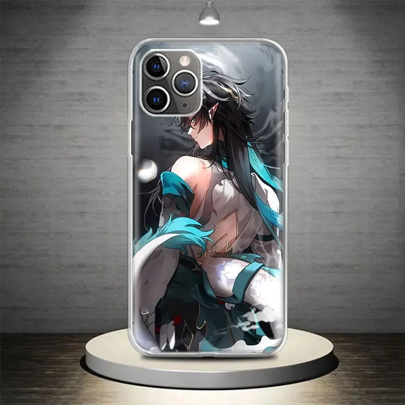 Чехол для телефона Honkai Star Rail Dan Heng чехол iPhone 14 13 Pro 11 15 Art 12 XR X XS Max 7 8 6S Plus SE мягкий с