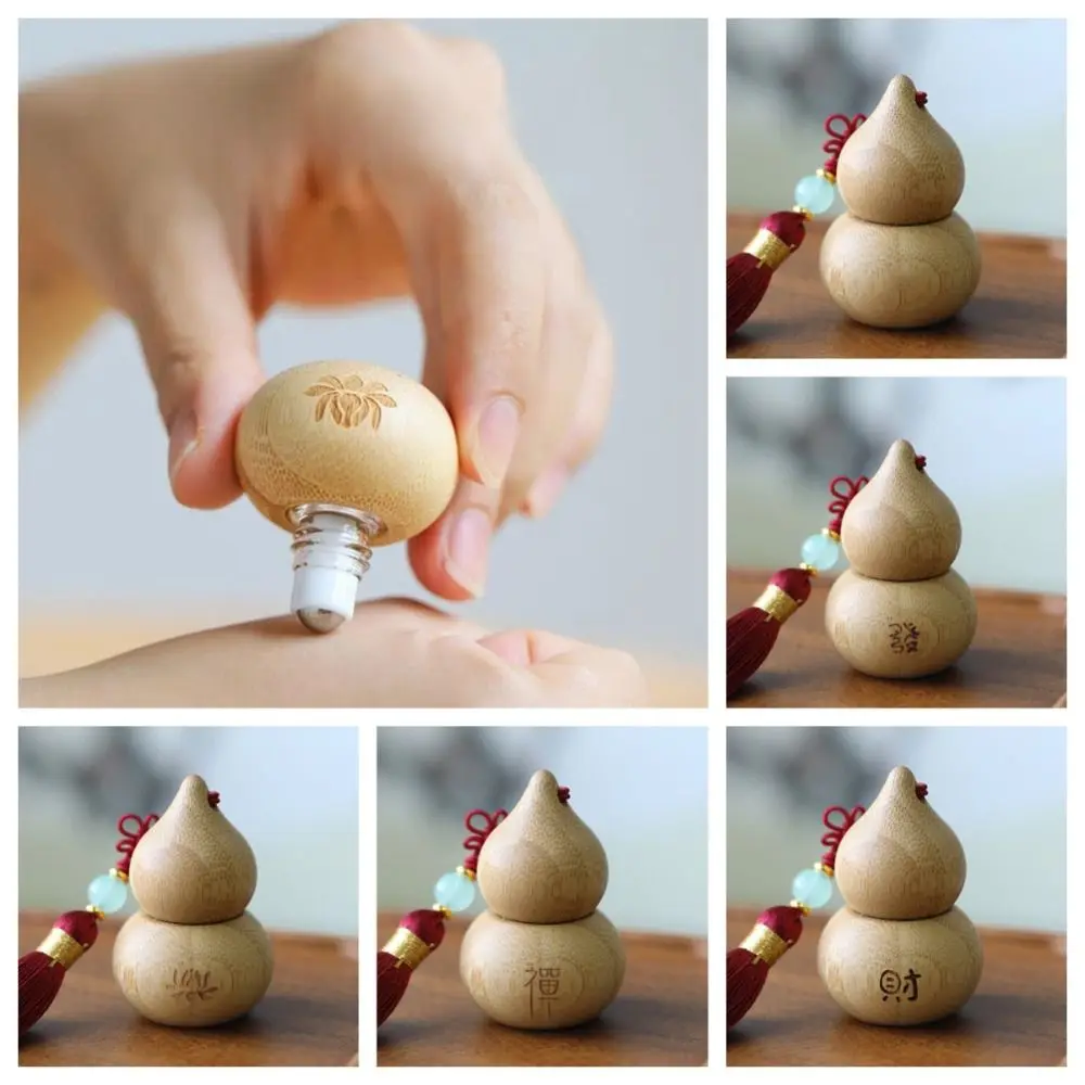 1 мл бамбуковый рулонный флакон пустой тюбик в форме тыквы многоразовый для духов