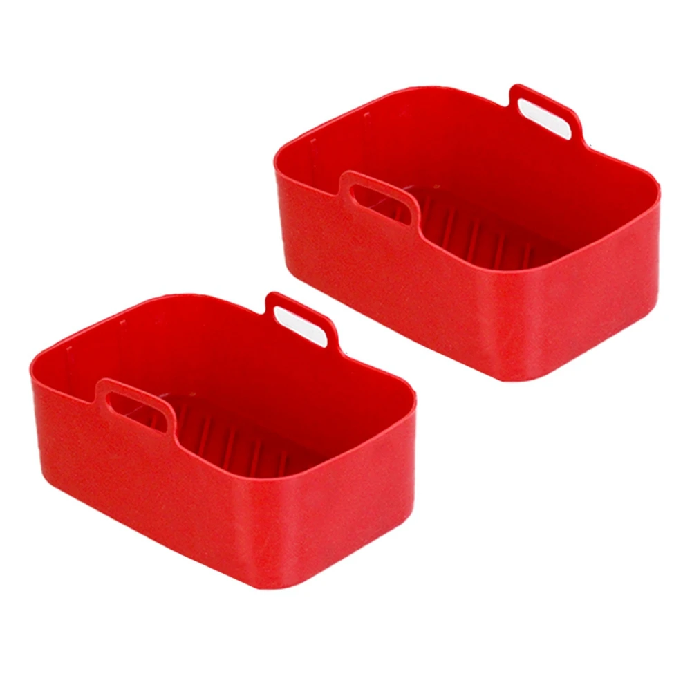 Silicone Basket Tray Fried Baking Pan Insert Dish Accessory 