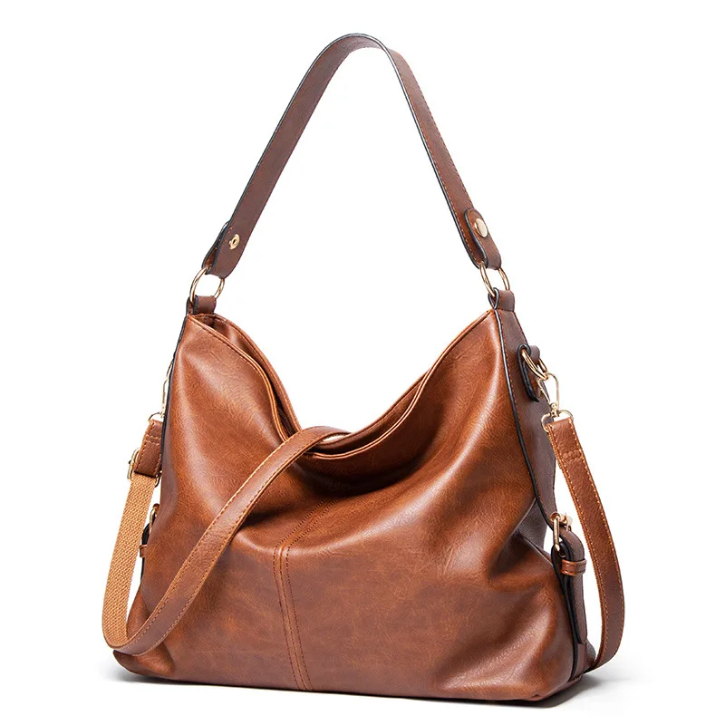 

Genuine Leather Handbags Luxury Brand Designer Bucket Retro Female Messenger Large Capacity Shouler Crossbody Casual Tote Bag