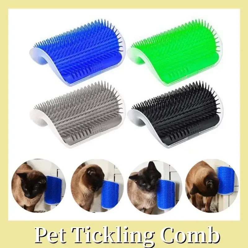 

Cat Self Groomer With Catnip Corner Cat Massage Pet Brush Comb Comfortable Pet Tickling Comb Cat Grooming Supplies Pet Supplies