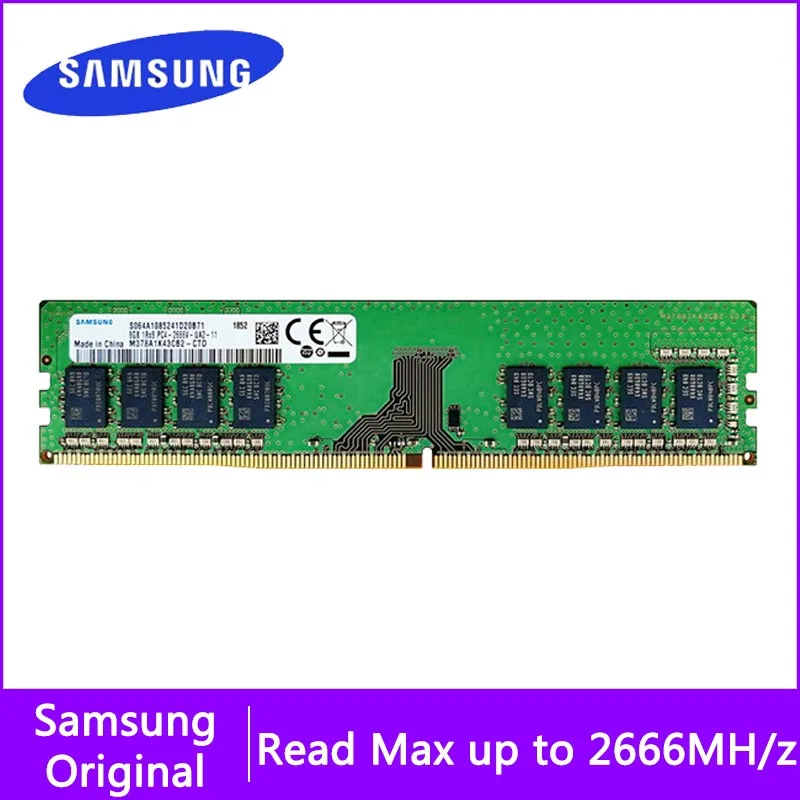 

SAMSUNG DDR4 RAM 32GB 16GB 8GB 4GB PC4 2666Mhz U DIMM for Computer PC Desktop Memory Support motherboard 4G 8G 16G 32G ram ddr4