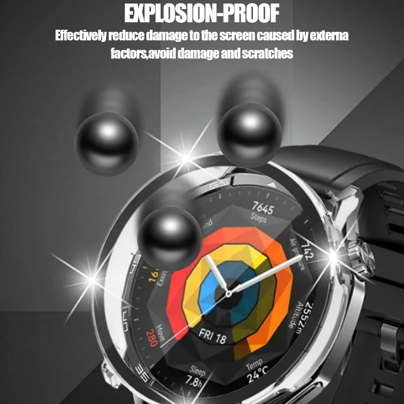 Защитный чехол из закаленного стекла для Huawei Watch GT5 41 мм 46