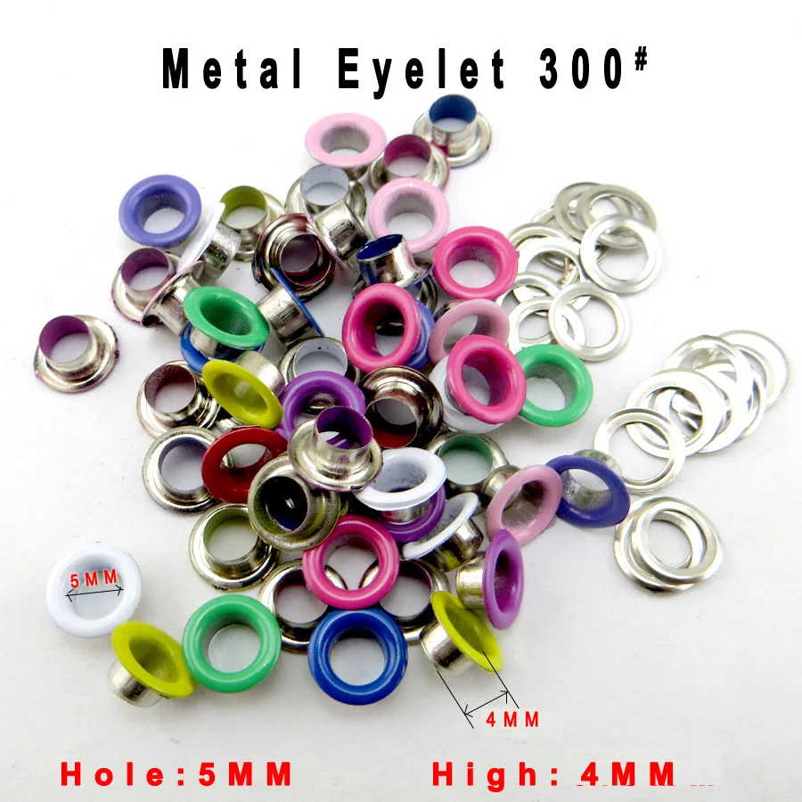

2000 шт. 5 мм металлические Смешанные петли #300 аксессуары для шитья одежды пуговицы отверстия для меня-666