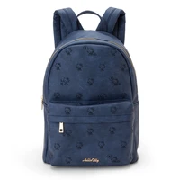 kawaii embroidery cartoon kt cat denim style printing and dyeing pu leather female student commuter backpack backpack cute gift