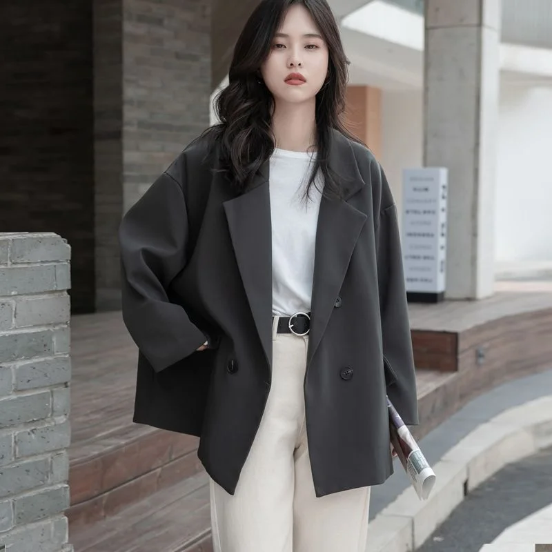 

Deeptown Blazers Jacket Women Autumn Winter Korean Fashion Streetwear Oversized Vintage 2000s Jackets Female Harajuku Loose Coat
