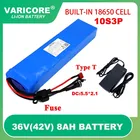 VariCore е-байка 36В 8.0Ah для е-байка 18650 литиевая батарея пакет ходовые электрические велосипедные преобразующие скутер встроенный 30A BMS и устройство-предохранитель 600 Вт 42В Зарядное устройство