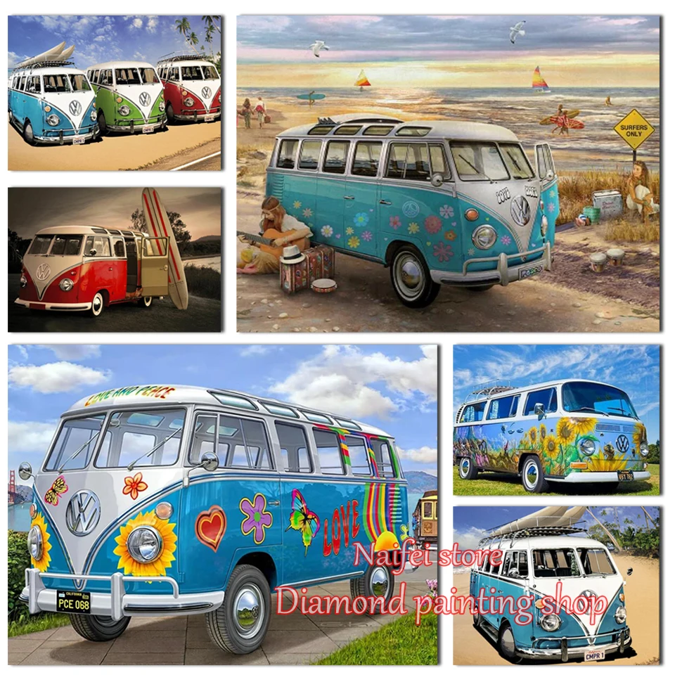 

Набор для алмазной вышивки «автобус»