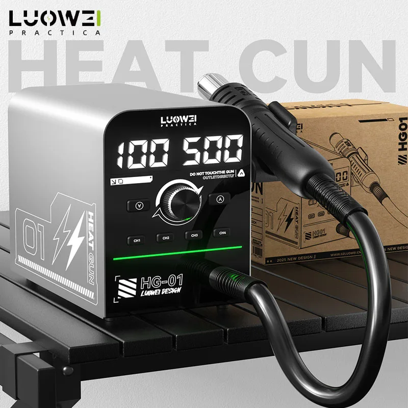 Luowei HG-01 800 Вт интеллектуальный цифровой фен BGA паяльная станция для распайки с