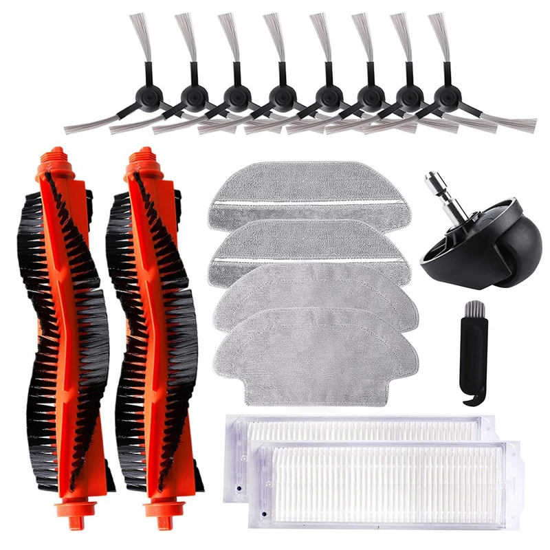 

Сменные детали, роликовая щетка, боковые щетки, фильтры НЕРА Для роботов-пылесосов Xiaomi STYJ02YM, аксессуары