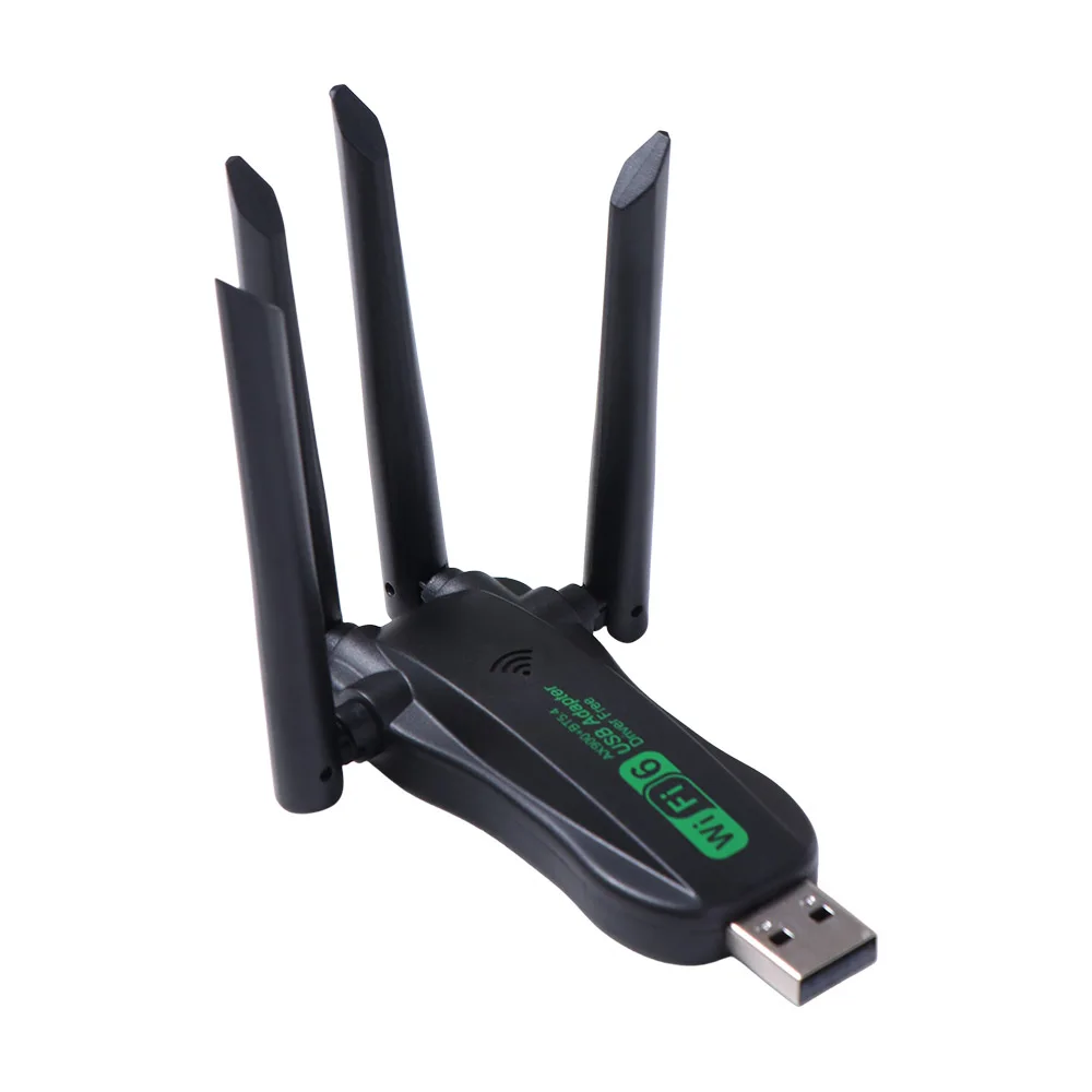 Фото USB-адаптер AX900 Dual Band WiFi6 с 4 антеннами, Bluetooth 5.4, 900 Мбит/с, Wi-Fi донгл, USB-интерфейс, без драйверов, беспроводная сетевая карта №3