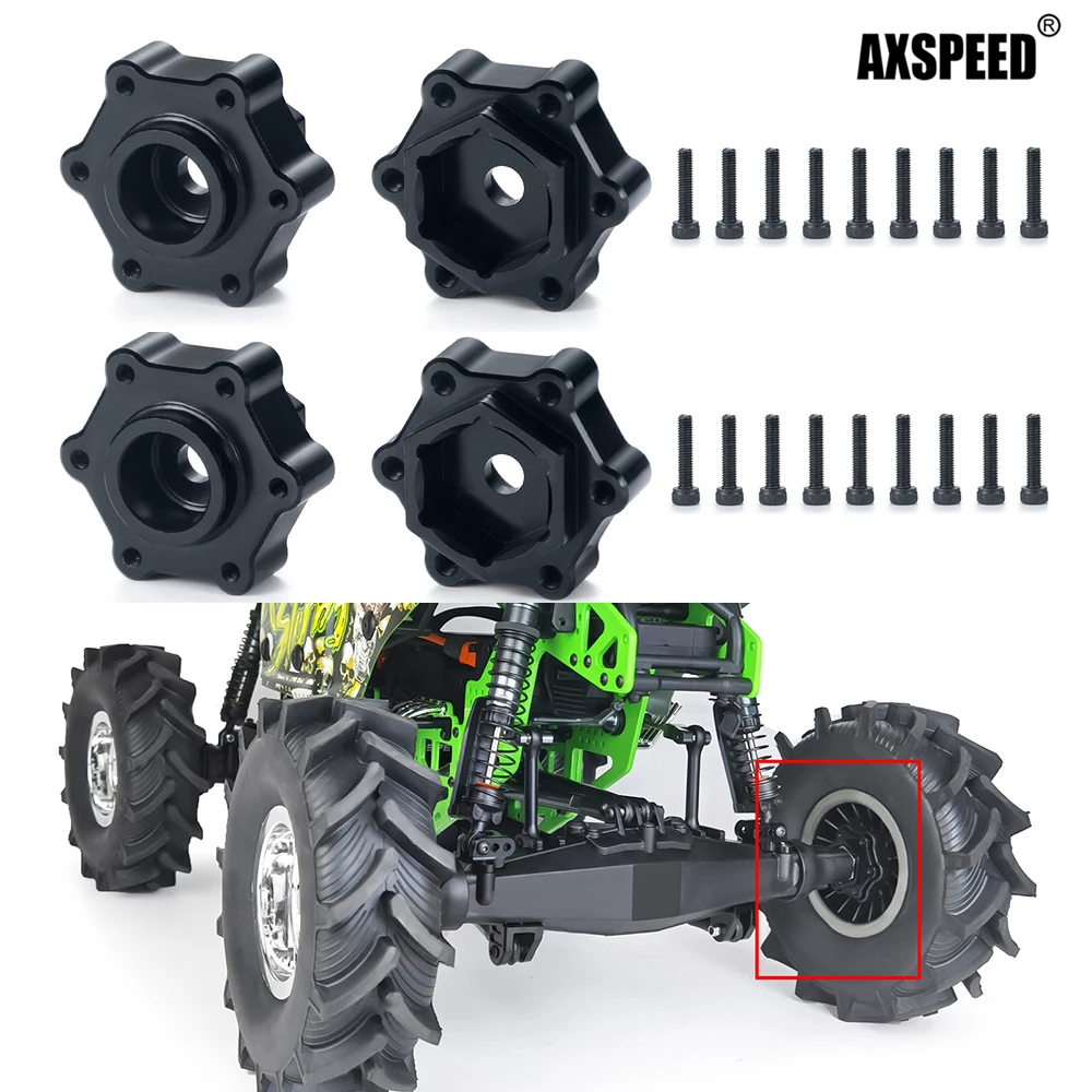 

AXSPEED 4 шт. металлические колеса шестигранные адаптеры конвертер 5 мм Расширенный для 1/8 LOSI LMT 4S 4WD RC Гусеничный автомобиль обновленные детали