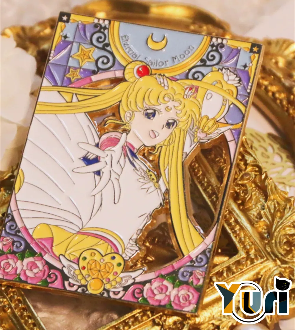 

Аниме Луна Tsukino Usagi металлический значок брошь булавка Косплей Коллекция аниме подарок C