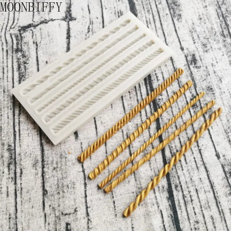 

Силиконовая плетеная веревка с жемчужным узором, морская волна, форма для шоколада, помадки, торта, кружевное украшение, резиновая форма, кухонный аксессуар для выпечки