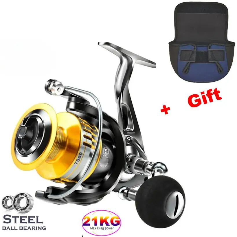 

Металлическая Рыболовная катушка двойного назначения для пресной и морской воды, большая Тяговая рыболовная спиннинговая катушка, прочная Рыболовная катушка для ловли карпа и соленой воды