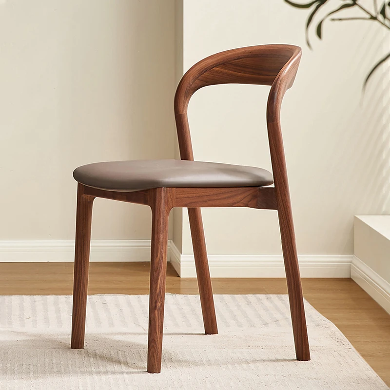 

Designer Kitchen Chair Portable Elegant Back Floor Individual Wooden Chair Dining Room Sillas Comedores Home Furniture MQ50CY