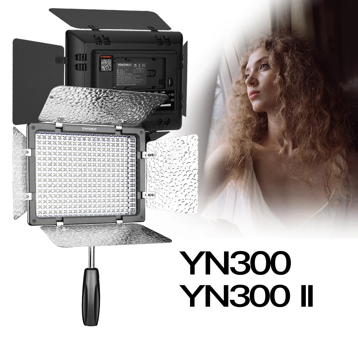 

YONGNUO YN300 YN300II Dimmable 5600K Camera Shooting Light Video LED Lights With Color Filters For YouTube Video Photography