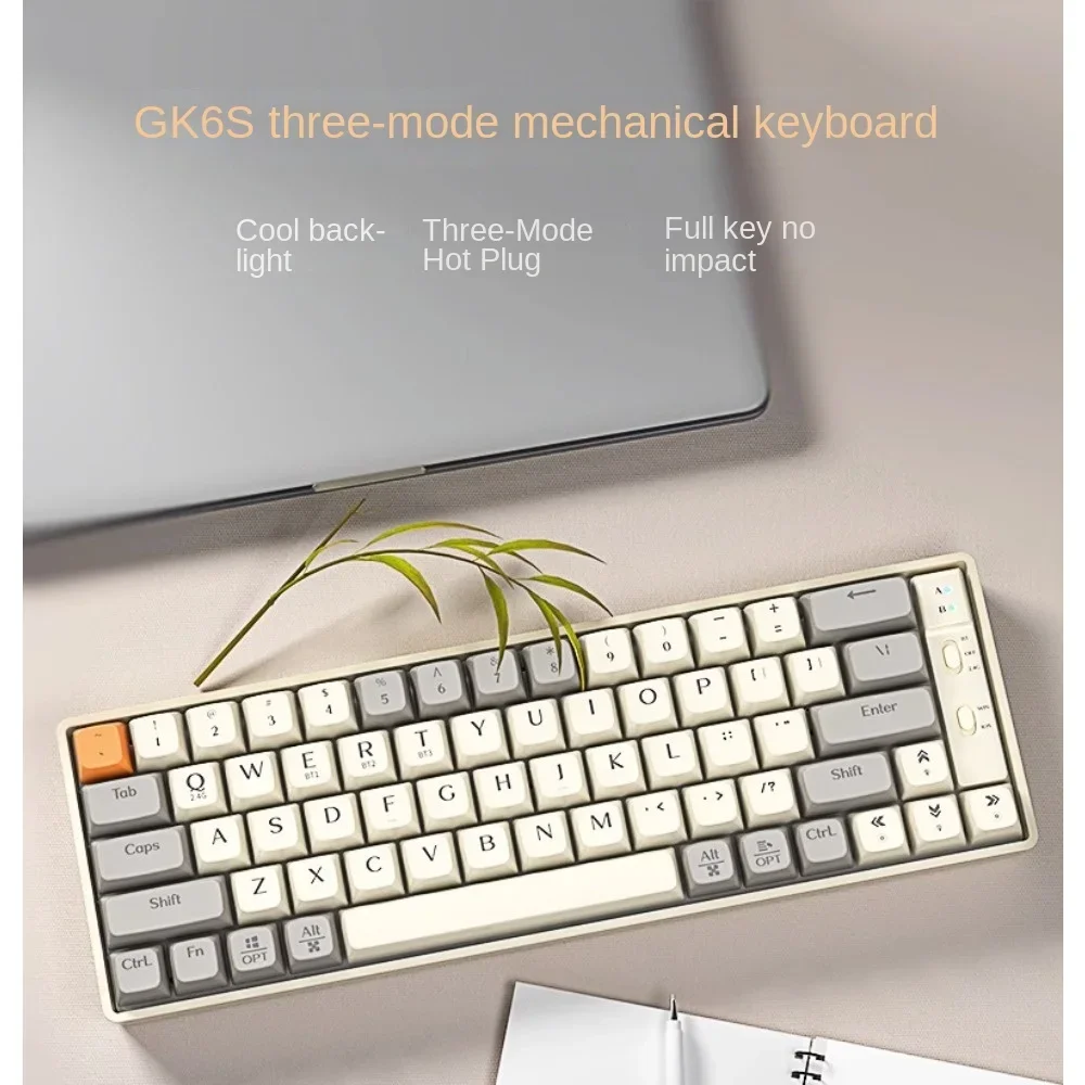 LANGTU GK65 Беспроводная механическая клавиатура 2 4 г Компьютерный ноутбук Bluetooth