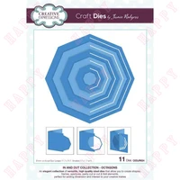 hot summer 2022 in and out collection octagons metal cut dies scrapbook diary paper embossing template knife mould card handmade