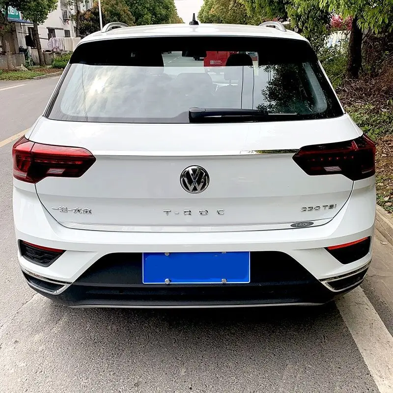 

Для Фольксваген Quest задняя дверь отделка T-ROC 2020 2021 багажник Задняя отделка модификация багажника украшение автомобильные аксессуары