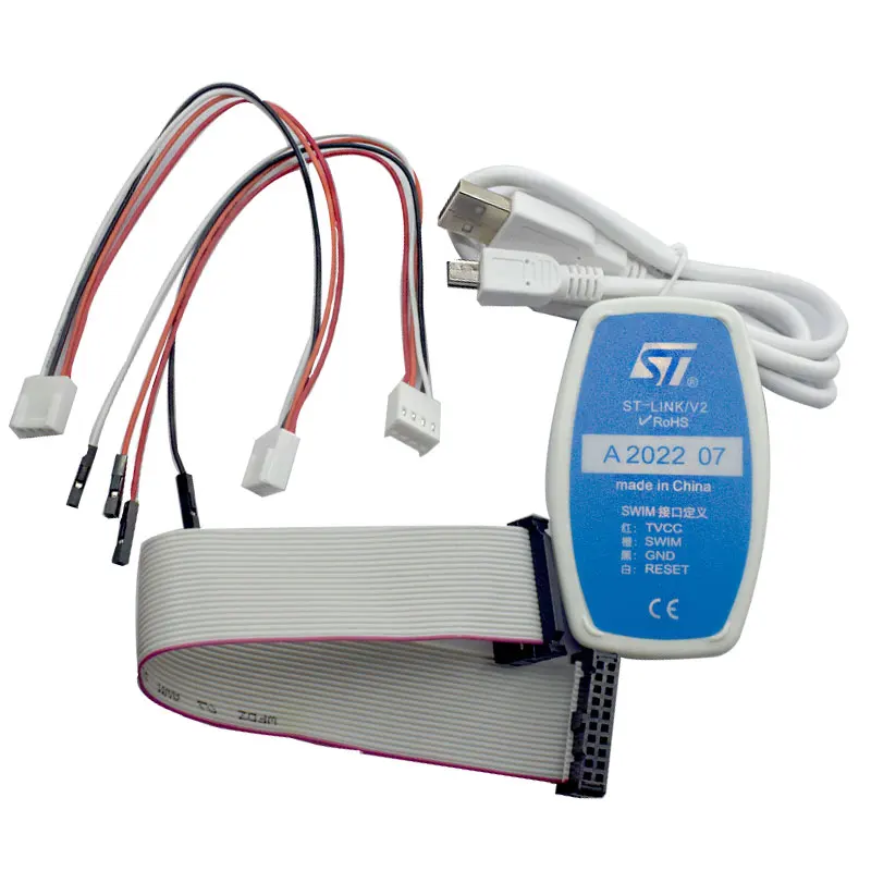 1pcs New ST-LINK/V2 ST-LINK V2(CN) ST LINK STLINK Emulator Download Manager STM8 STM32 artificial device images - 6