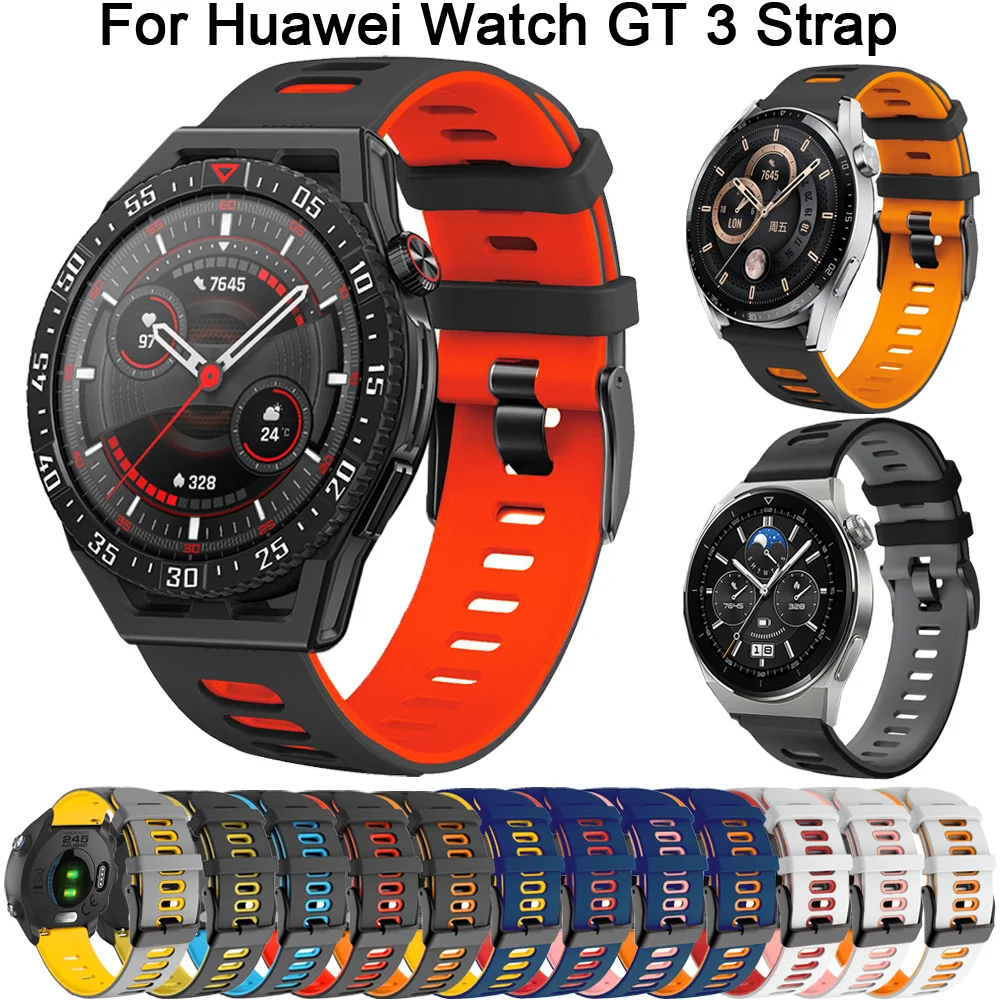 

Ремешок силиконовый для Huawei Watch GT 3 GT3 Pro SE 46 мм 43 мм, браслет для наручных часов GT2 GT 2 Pro 42/46 мм, 20 22 мм