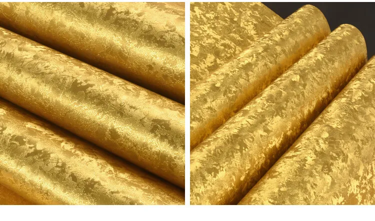 Блестящие золотые матовые потолочные обои KTV из серебряной фольги с мозаикой