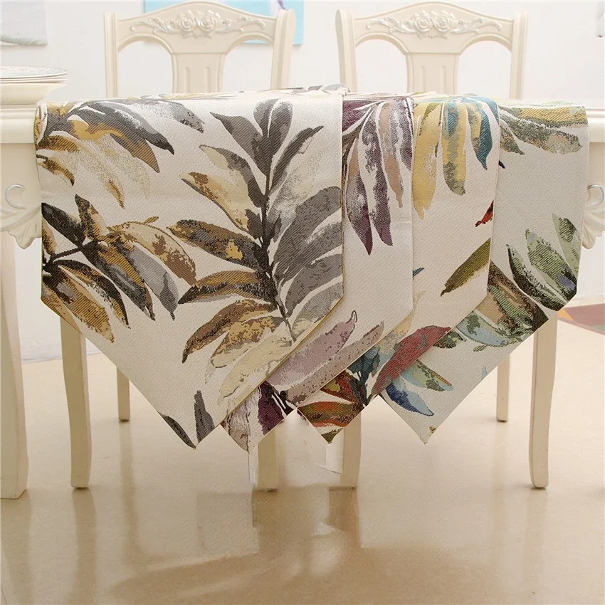 Современная скатерть в Северо-Европейском стиле с изображением листьев домашний