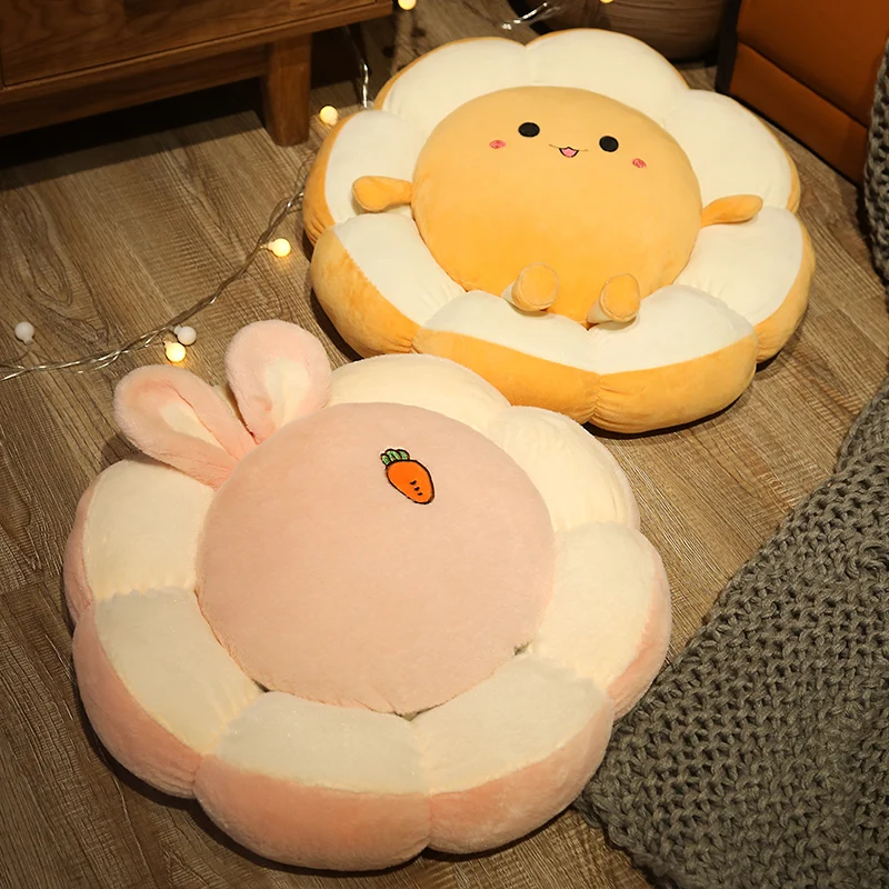 

Flower Cushion Seat Cushion Office Long-Sitting Chair Cushion Dormitory Buttock Cushion round Cushion
