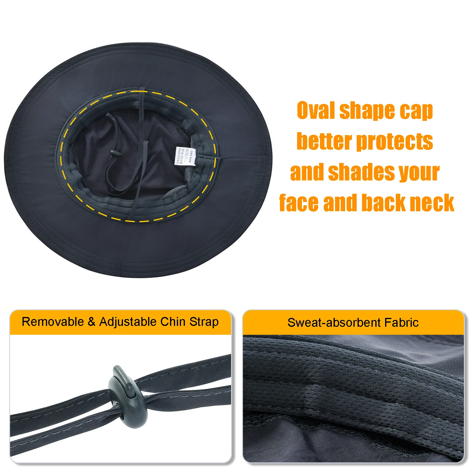 Шляпа FEICUI унисекс легкая с вентиляционными отверстиями Пляжная летняя шапка от