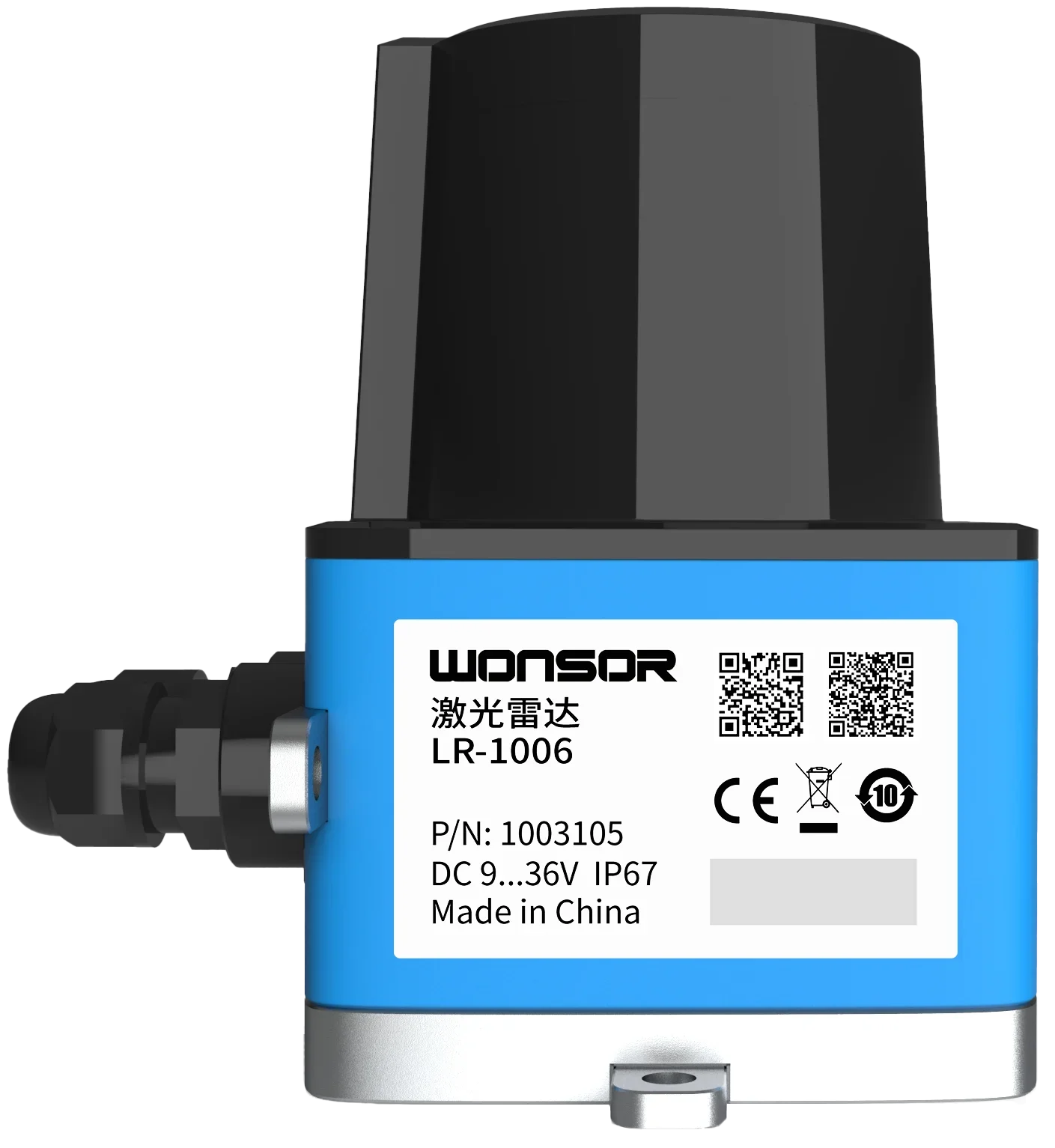270 ° 2D-лазерный радар Датчик безопасности принцип TOF LR-M020-P с 16-х Regional Groups Модель