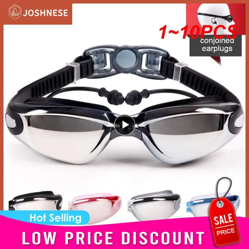 

1~10PCS New Professional Adult Anti-fog UV Protection Lens Men Women Swimming Goggles Waterproof Adjustable Silicone Swim