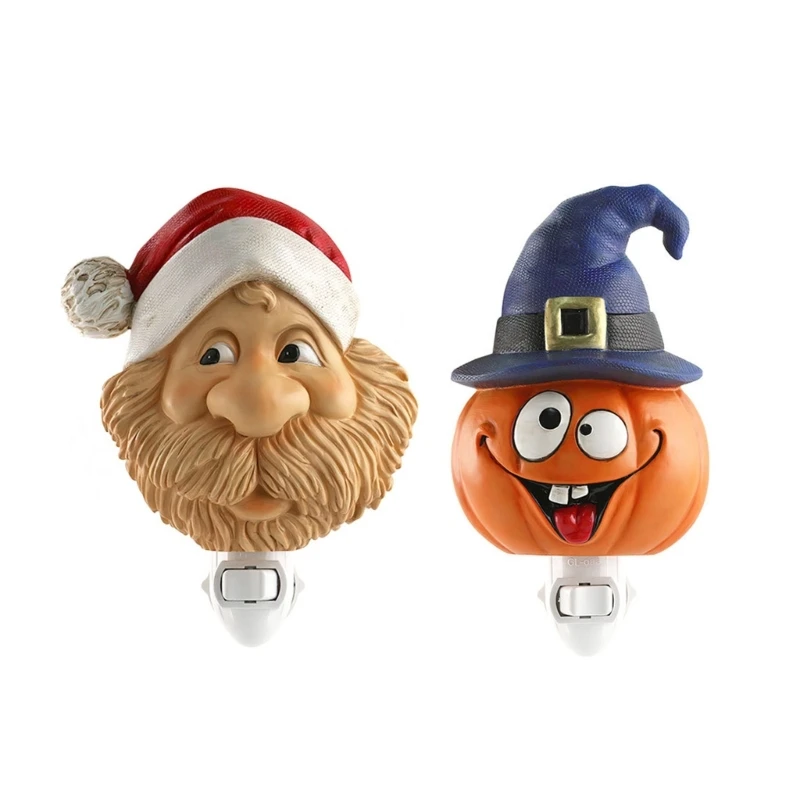 

Ночной светильник Санта-Клауса Санта-Клаус Спящий свет Тыква Ночные лампы Рождественские ночные огни Идеальный подарок для детей