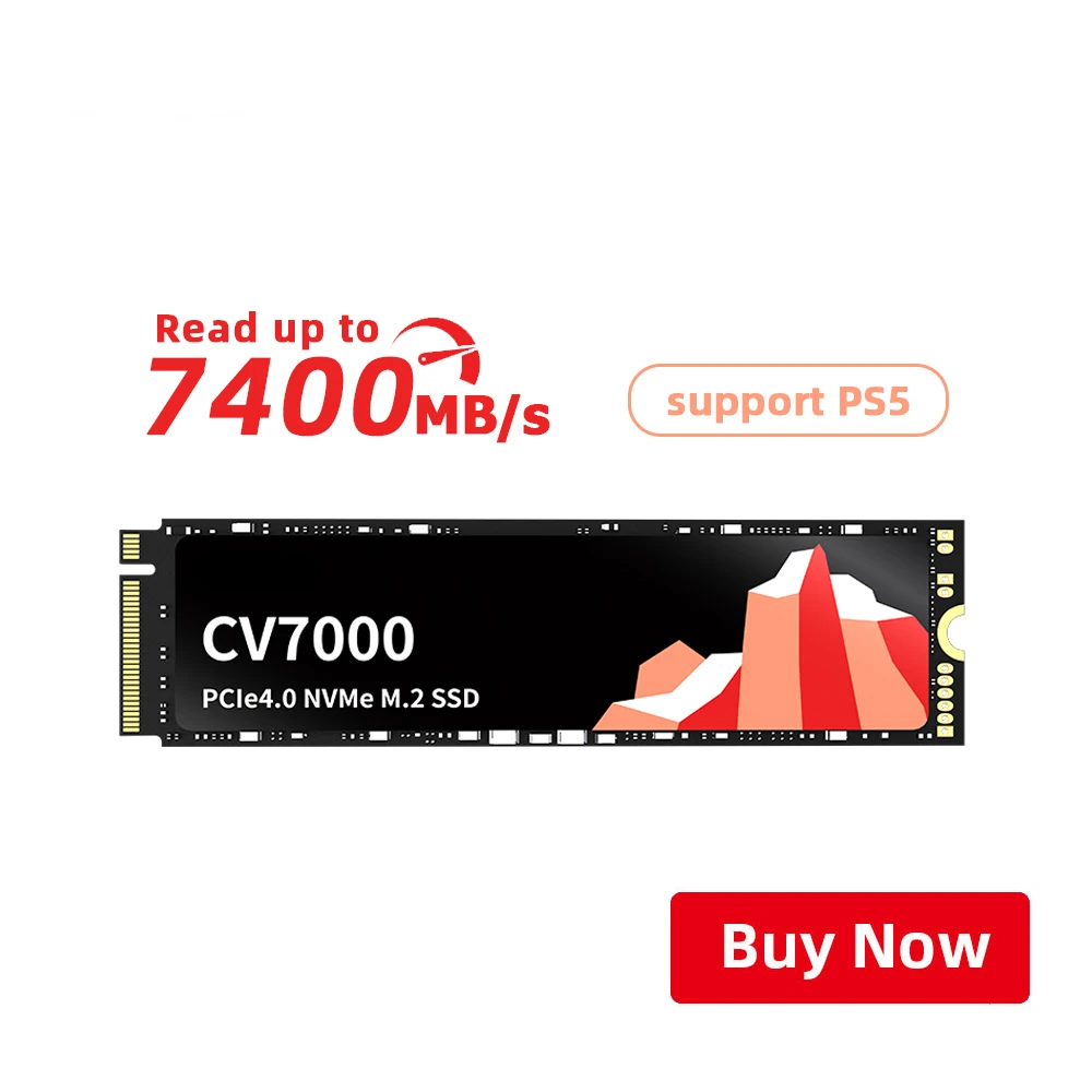 7400 Мб/с SSD NVMe M.2 2280 4 ТБ 2 1 Внутренний твердотельный жесткий диск M2 PCIe 0x4 для PS5